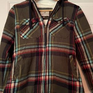 Legendary Whitetails Green Zip-up Shacket S